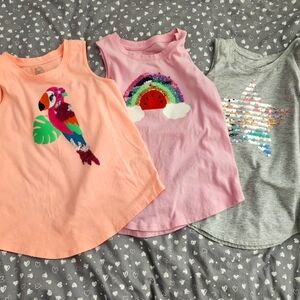 Sequins tank tops girls bundle size 7/8